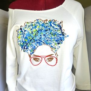 Bella Canvas Off Shoulder Graphic Sweatshirt